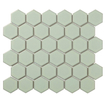 La Mosaic Factory Barcelona carreau mosaïque - 28,2x32,1cm - carrelage mural - Hexagone - Porcelaine Vert Clair Brillant SW104825