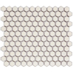 The Mosaic Factory Barcelona mozaïektegel - 26x30cm - wandtegel - Zeshoek/Hexagon - Porselein Soft White with edge Glans SW207140