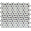La mosaïque Mosaic Factory Barcelona - 26x30cm - carrelage mural - Hexagone/Hexagone - Porcelaine Gris Doux avec Bord Brillant SW207142