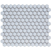 The Mosaic Factory Barcelona Carrelage mosaïque 2,3x2,6x0,5cm Hexagonal Porcelaine émaillée Bleu tendre avec bordure rétro SW207143