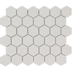La Mosaic Factory Barcelona carreau mosaïque - 28,2x32,1cm - carrelage mural et de sol - Hexagone/Hexagone - Porcelaine Blanc Mat SW62216
