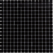 La Mosaic Factory Amsterdam carreau mosaïque - 32,2x32,2cm - carrelage mural et de sol - Carré - Verre Noir Noir Mat SW62096