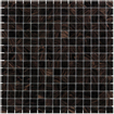 La Mosaic Factory Amsterdam carreau mosaïque - 32,2x32,2cm - carrelage mural et de sol - Carré - Verre Noir brillant SW62137