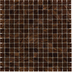 La Mosaic Factory Amsterdam carreau mosaïque - 32,2x32,2cm - carrelage mural et de sol - Carré - Verre Marron brillant SW62138