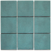 La Mosaic Factory Kasba carreau mosaïque - 30x30cm - carrelage mural - Carré - Porcelaine Ocean Blue brillant SW798754