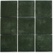 La Mosaic Factory Kasba carrelage mosaïque - 30x30cm - carrelage mural - Carré - Porcelaine Vert Forêt brillant SW798755