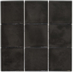 La Mosaic Factory Kasba carreau mosaïque - 30x30cm - carrelage mural - Carré - Porcelaine Noir brillant SW798757