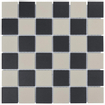 La Mosaic Factory London carreau mosaïque - 30,9x30,9cm - carrelage mural et de sol - Carré - Porcelaine Échiquier Mat SW62225
