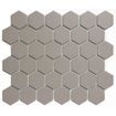 La Mosaic Factory London carreau mosaïque - 28,2x32,1cm - carrelage mural et de sol - Hexagone/Hexagone - Porcelaine Gris Mat SW62252