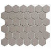 The Mosaic Factory London mozaïektegel - 28.2x32.1cm - wand en vloertegel - Zeshoek/Hexagon - Porselein Grey Mat SW62252