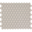 La Mosaic Factory London carreau mosaïque - 26x30cm - carrelage mural et de sol - Hexagone/Hexagone - Porcelaine Blanc Mat SW62253