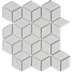 La Mosaic Factory Paris carreau de mosaïque - 26,6x30,5cm - carrelage mural - Porcelaine Blanc Brillant SW75886