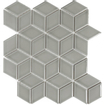 The Mosaic Factory Paris mozaïektegel - 26.6x30.5cm - wandtegel - Overig - Porselein Light Grey Glans SW75887