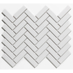 La Mosaic Factory Paris carreau mosaïque - 24,7x31,8cm - carrelage mural - Rectangulaire - Porcelaine Extra White Brillant SW62291