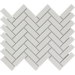 The Mosaic Factory Paris mozaïektegel - 24.7x31.8cm - wand en vloertegel - Rechthoek - Porselein White Mat SW62293