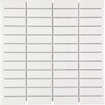 La Mosaic Factory Paris carreau de mosaïque - 30x30cm - carrelage mural - Rectangulaire - Porcelaine Extra White Brillant SW62299