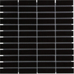 La Mosaic Factory Paris carreau de mosaïque - 30x30cm - carrelage mural - Rectangulaire - Porcelaine Noir Brillant SW62300