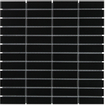 La Mosaic Factory Paris carreau mosaïque - 30x30cm - carrelage mural et de sol - Rectangulaire - Porcelaine Noir Mat SW62302
