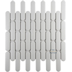 La Mosaic Factory Sevilla carreau mosaïque - 30x30cm - carrelage mural et de sol - Ovale - Porcelaine Blanc Mat SW716260