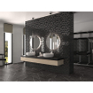 La mosaïque Mosaic Factory Valencia - 27,6x32,9cm - carrelage mural - Hexagone - Verre recyclé Noir mat/brillant SW787162