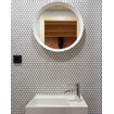 The Mosaic Factory Barcelona mozaïektegel - 26x30cm - wandtegel - Zeshoek/Hexagon - Porselein Extra White Glans SW62199