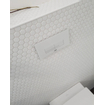 The Mosaic Factory Barcelona mozaïektegel - 26x30cm - wandtegel - Zeshoek/Hexagon - Porselein Extra White Glans SW62199