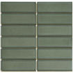 The Mosaic Factory Barcelona - Carrelage mosaïque - 30x30cm - carrelage mural - Rectangulaire - porcelaine - Forest Green brillant SW955688