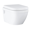 Grohe Euro Ceramic WC suspendu - 54cm - sans rebord de rinçage - avec abattant - blanc brillant SW930130