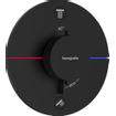 Hansgrohe Showerselect Ensemble de douche - élément encastré - thermostat - pomme de tête - bras de douche - rotule - support de douchette - flexible de douche - douchette - noir mat SW1204457