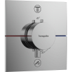 Hansgrohe ShowerSelect Douche pluie - partie encastrable - robinet thermostatique - pommeau - support douchette - barre curseur - flexible - curseur - douchette stick - Chrome SW1204552