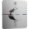 Hansgrohe Showerselect Ensemble de douche - élément encastré - mitigeur thermostatique - pomme de tête - ecosmart - bras de douche - support de douchette - barre coulissante - flexible de douche - chrome SW1204547