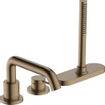 Hansgrohe Tecturis Robinet de bord de baignoire 3 trous et sbox bronze brossé SW918625