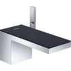 Hansgrohe AXOR MyEdition robinet de lavabo 70 avec verre noir avec garniture push-open saillie 15,1cm chrome SW241672