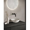 Looox Wooden Meuble sous lavabo - façade plate - 2 tiroirs - évacuation gauche et droite - 120x45x46 cm - noir SW931485