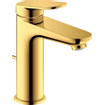 Duravit Wave Mitigeur lavabo - M size - avec levier - projection 12.2cm - avec bonde - Doré poli SW997931