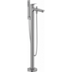 Duravit Wave Mitigeur baignoire - sur pied - 2 voies - avec levier - projection 22.5cm - Inox SW997649