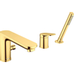 Duravit Wave Badmengkraan - 3-gats - 2 functies - voorsprong 20cm - goud gepolijst SW997696