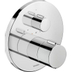 Duravit Thermostatarmaturen Ensemble de finition - robinet de baignoire/douche encastré - thermostatique - 1 sortie - Ø17cm - chrome brillant SW961922