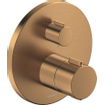 Duravit Thermostatarmaturen Ensemble de finition - robinet de baignoire/douche encastré - thermostatique - 2 sorties - Ø17cm - bronze brossé SW962097