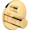 Duravit Thermostatarmaturen Ensemble de recouvrement - 2 fonctions - or poli SW997663