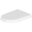 Duravit Qatego Abattant WC - 36.8x42.5x4.4cm - frein de chute - déclipsable - Blanc brillant SW962325