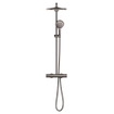 Grohe Rainshower Smartactive 310 Douche pluie - mono - rond - 9.5l/min - Hard graphite brillant (antraciet) SW999144