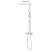 GROHE Tempesta 250 Cube Regendoucheset - hoofddouche 25cm - vierkante handdouche - 2 straalsoorten - met thermostaatkraan - chroom SW999108