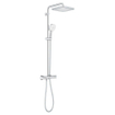 Grohe Tempesta 250 Cube Douche pluie - 113.2cm - pomme de douche 25cm - douchette carrée - 2 jets - thermostatique - chrome SW999108