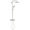 Grohe Rainshower Smartactive 310 Douche pluie - rond - thermostatique - pommeau Ø31cm - douchette Ø13cm - Supersteel brossé (inox) SW999072