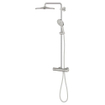 Grohe Rainshower Smartactive 310 Douche pluie - rond - thermostatique - pommeau Ø31cm - douchette Ø13cm - Supersteel brossé (inox) SW999072