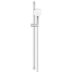GROHE Tempesta 110 Cube Ensemble barre de douche - 90cm - douchette à main carrée - 2 types de jets - flexible de douche lisse - chrome SW999167