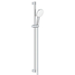 GROHE Tempesta 110 Cube Ensemble barre de douche - 90cm - douchette à main carrée - 3 jets - flexible de douche lisse - chrome SW999981