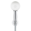 Grohe Tempesta 110 Douchette à main - Ø11cm - 3 jets - 7.4l/min - avec rosace - 150cm - chrome SW999100