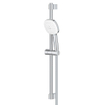 GROHE Tempesta 110 Cube Ensemble barre de douche - 60cm - douchette à main carrée - 2 types de jets - 5,6 l/min - flexible de douche lisse - chrome SW999082